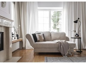 Béžová menčestrová leňoška (ľavý roh) Chic Charlotte – Miuform