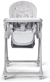 KINDERKRAFT - Detská jedálenská stolička 2v1 LASTREE šedá