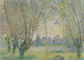 Obraz - Claude Monet, Woman Seated under the Willows, reprodukcia (70x50 cm)