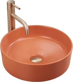 Rea Sami, umývadlo na dosku 370x370x135 mm, oranžová, REA-U4566