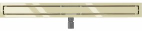 Mexen Flat nerezový sprchový žľab 100 cm (2v1) - vzor M13 , zlatá, 1510100-15