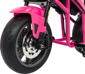 Elektrická motorka SUPERMOTO ružová