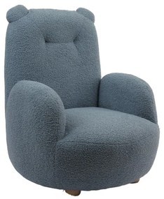 Modré detské kresielko z textílie buklé Rocky – Vipack