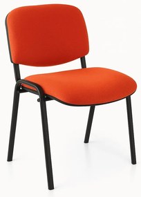 Konferenčná stolička Viva N, čierne nohy, červená