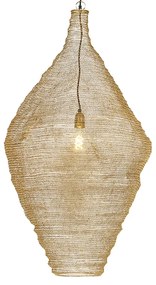 Orientálna závesná lampa zlatá 60 cm - Nidum L.