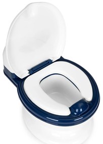 Nočník s odnímateľnou vložkou, uzavretým sedadlom pre deti a kefkou, ECOTOYS