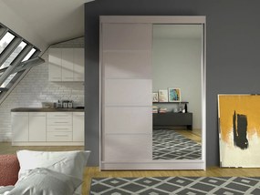 Posuvná skriňa Parys III, Farby: kašmír, Osvetlenie: osvetlenie LED RGB - farebné