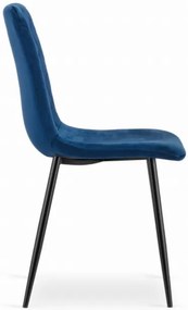 Zamatová stolička OTTAWA modrá