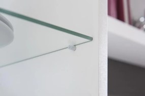 Obývacia stena Caracas kombi 333, grafit/biely lesk, s osvetlením