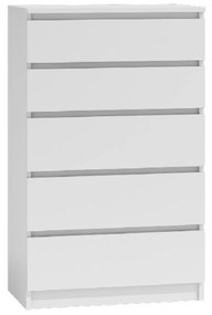 Komoda 5 zásuviek Malva Biela