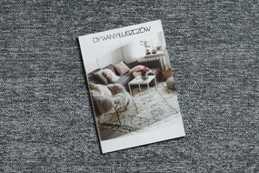 Koberec FLORENCE 24021 Jednofarebný, glamour, plocho tkaný, sivý