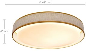 Brilagi - LED Stmievateľné stropné svietidlo KIANIA LED/48W/230V 3000-6500K + DO