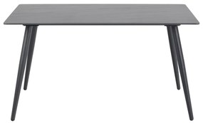 Čierny stôl s keramickou doskou Actona Wicklow, 80 x 140 cm