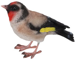 Záhradná figúrka z polyesterovej živice Bird, 12x8,5 cm, viacfarebná
