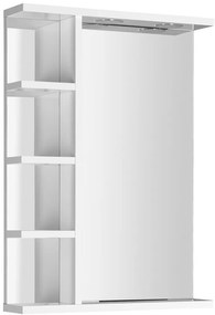 Aqualine Aqualine, KORIN zrkadlo s LED osvetlením a poličkami 52x70x12cm, KO355