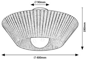 Rabalux 71248 - Stropné svietidlo RAVEN 1xE27/6W/230V