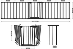 Bezpečnostná zábrana 2v1 Guardian 6.0 čierna