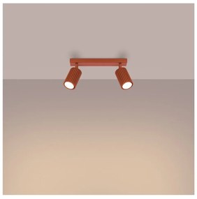 Bodové svietidlo v tehlovej farbe 6,5x30 cm Gleam – Sollux