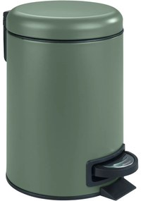 Wenko Pedálový odpadkový kôš Leman 3 l, tmavozelená, 3 l