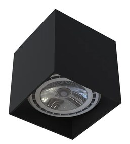 NOWODVORSKI Stropné osvetlenie COBBLE, 1xGU10, 75W, 13x13cm, hranaté, čierne