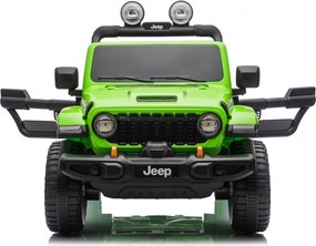 LEAN CARS Elektrické autíčko Jeep Rubicon 4x4 DK-JWR556 4x200W 24V zelené