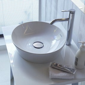 DURAVIT Cape Cod okrúhle umývadlo na dosku bez otvoru, bez prepadu, priemer 430 mm, biela, 2328430000