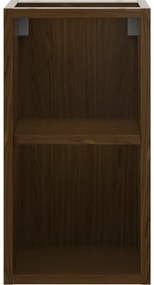 Mexen Box-A, otvorená skrinka s policou 25 cm, orech, 91AX2-0250-470-0-86