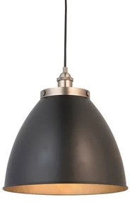 Endon 98749 - Závesné svietidlo na lanku FRANKLIN 1xE27/10W/230V čierna/mosadz