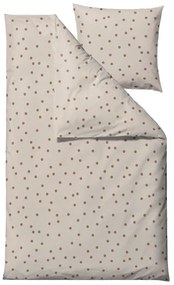 Hnedé obliečky na jednolôžko z bavlneného saténu 140x200 cm Solaris – Södahl