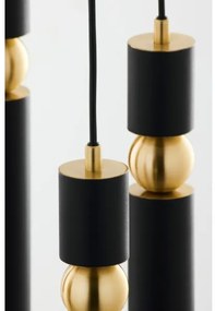 Jupiter 2014 - Luster na lanku ALAS 5xGU10/10W/230V čierna/zlatá