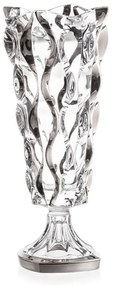KRIŠTÁĽOVÁ VÁZA BOHEMIA SAMBA FOLK PLATINUM 405MM