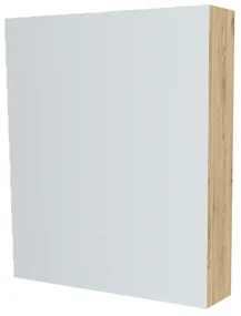 Mereo, Mereo Kúpeľňová zrkadlová skrinka 60 cm, galerka, 1x dvierka ľavá, Multidecor, Dub San remo sand, MER-CN798G61DSAN