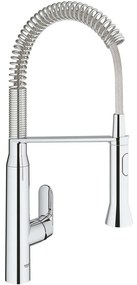 GROHE K7 profesionálna páková drezová batéria, flexibilné rameno so sprškou s prepínaním, 2jet, výška výtoku 150 mm, chróm, 31379000