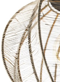 Priemyselné stropné svietidlo bronzové s čiernou - Dong