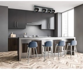 Bodové svietidlo FAUN 4xE27/60W/230V čierna