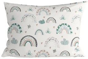 Sada 2 ks dekoračných obliečok na vankúš RAINUBI 40x60 cm, biela