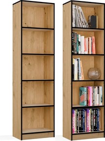 Knihovna R50 50 cm dub Artisan/černá
