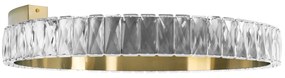Toolight Toolight, LED krištáľové závesne svietidlo 60cm, APP1506-C, zlatá matná, OSW-06790