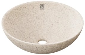 Umývadlo Soft40, biele polar / na dosku