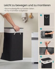 Kôš na bielizeň bambusový LCB64Y