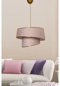 Luster na lanku BARETTE 1xE27/60W/230V ružová