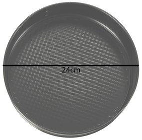 Forma na pečenie s odnímateľným okrajom 24 cm čierna