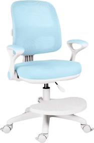 Detská rastúca stolička Neoseat JUNI 020 — látka, prateľný poťah, modrá