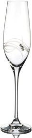 Element poháre na šampanské Apollo s kryštálmi Swarovski 210 ml 2KS