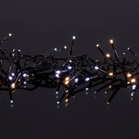 Svetelná reťaz vnútorná / vonkajšia teplá + studená biela 384 LED
