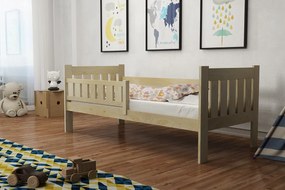 Detská posteľ z masívu borovice TOMÍK - 200x90 cm - prírodná borovica