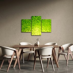 Obraz žltozelených kostičiek (90x60 cm)