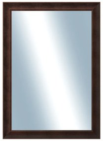 DANTIK - Zrkadlo v rámu, rozmer s rámom 50x70 cm z lišty KOSTELNÍ malá hnedá (3165)
