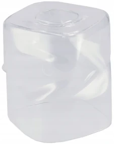 BERGE LED luster stropné svietidlo 2xE27, rolovací, priehľadný štvorec