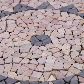 Mramorová mozaika, motív slnka, 90 x 90 cm